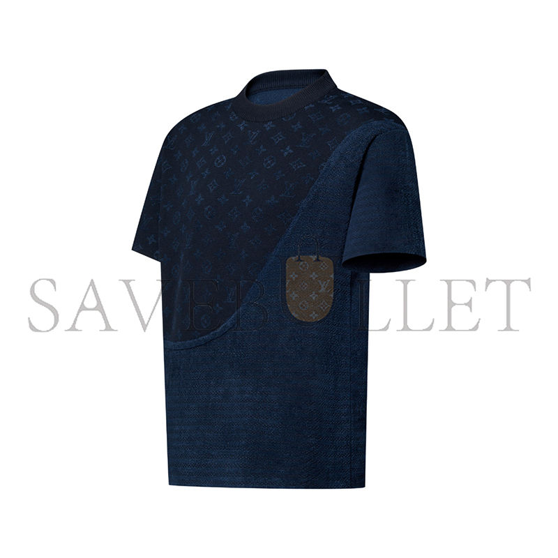 LOUIS VUITTON GRAPHIC JACQUARD SHORT-SLEEVED CREWNECK 1AJDX7 LOUIS VUITTON GRAPHIC JACQUARD SHORT-SLEEVED CREWNECK 1AJDX7